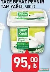 TARIM KREDİ TAZE BEYAZ PEYNİR TAM YAĞLI 500 G fiyat ve kampanya bilgisi